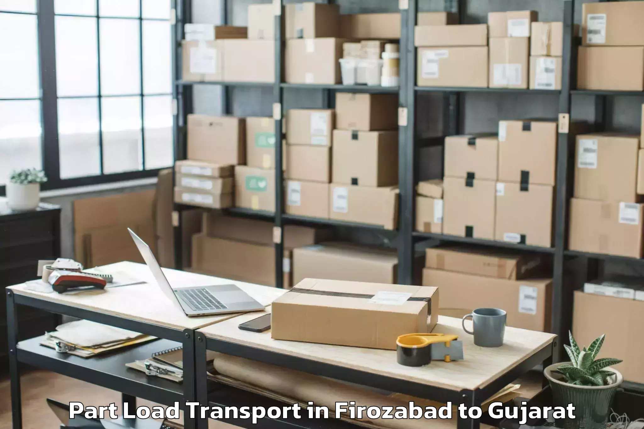 Expert Firozabad to Abdasa Part Load Transport